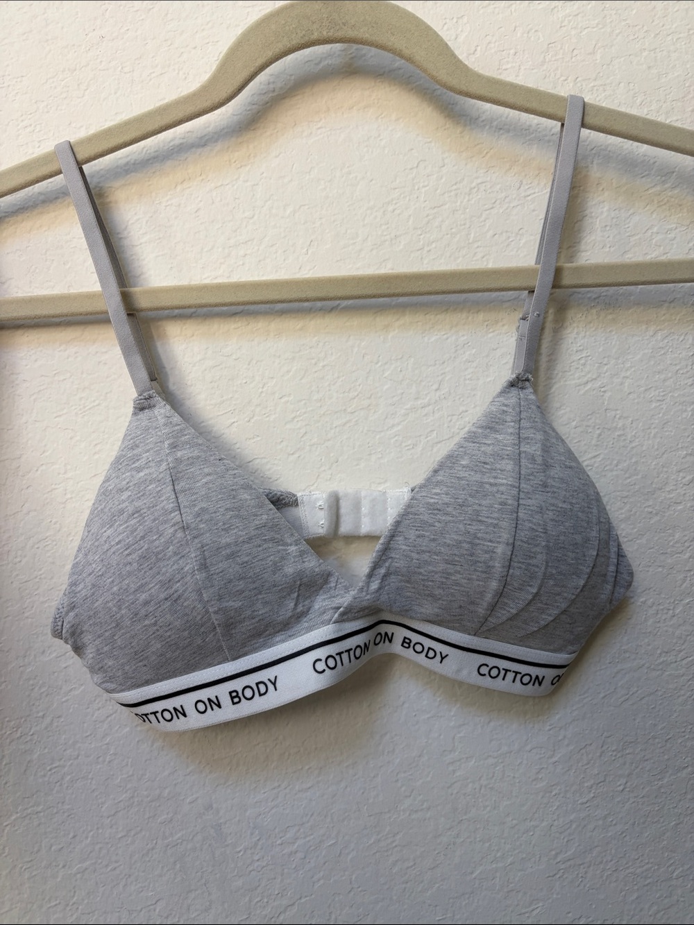 Cotton On Body Light Grey Wireless Cotton Bra
